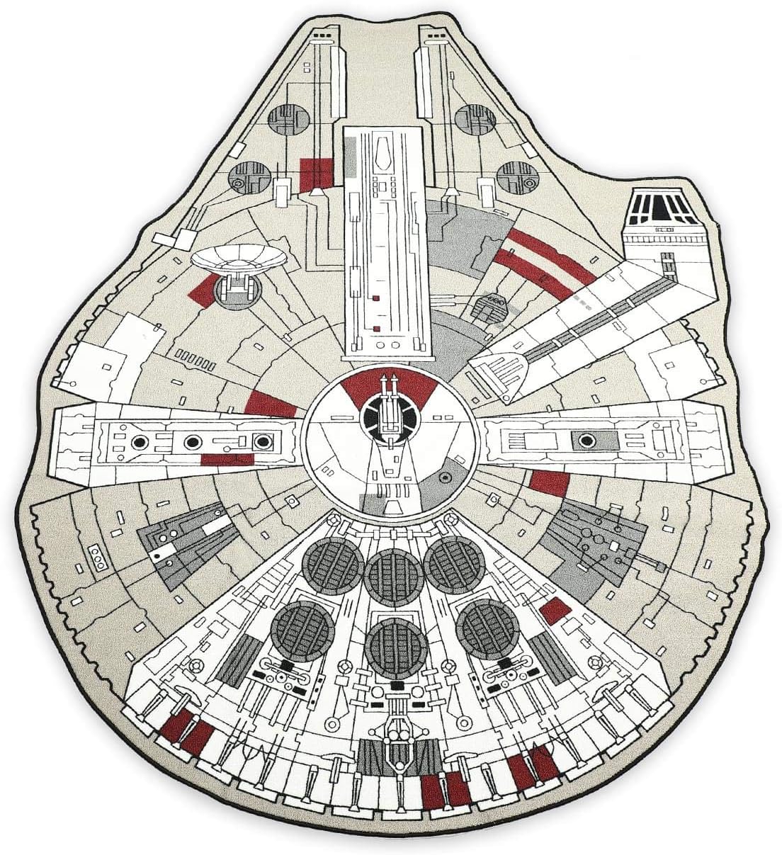 Star Wars Han Solo's Millennium Falcon Large Area Rug
